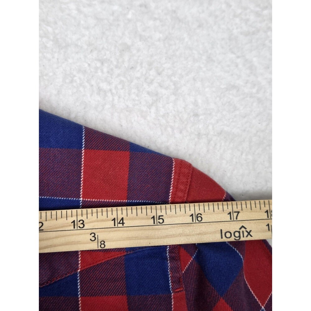Buffalo Bills x NFL‎ Shirt Mens Large Red Blue Football Levi's Plaid Flannel - Picture 8 of 11